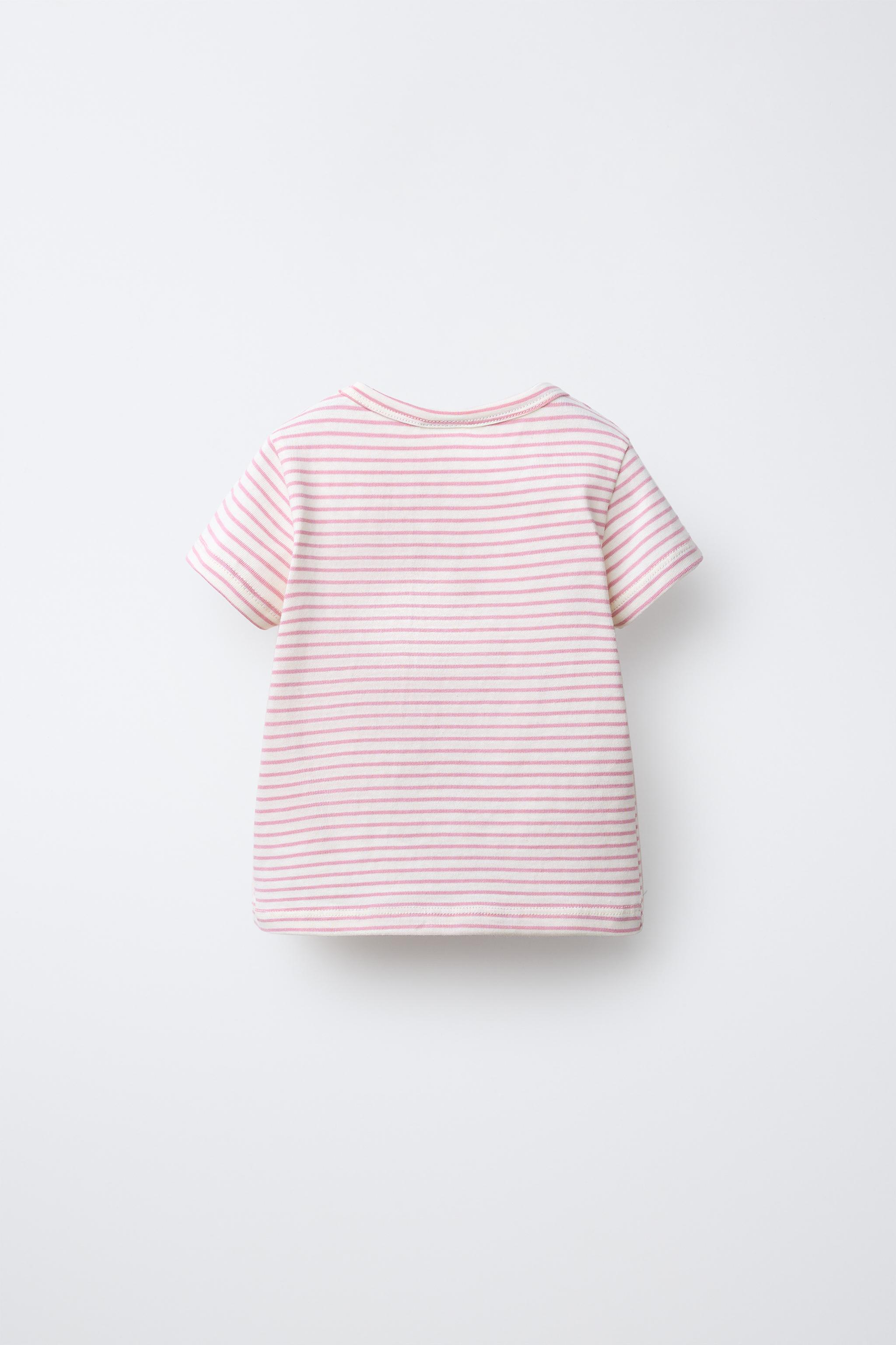SOFT WOVEN STRIPED T-SHIRT